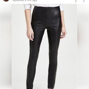 Good American Like A Boss High Waist Faux Leather Leggings Black